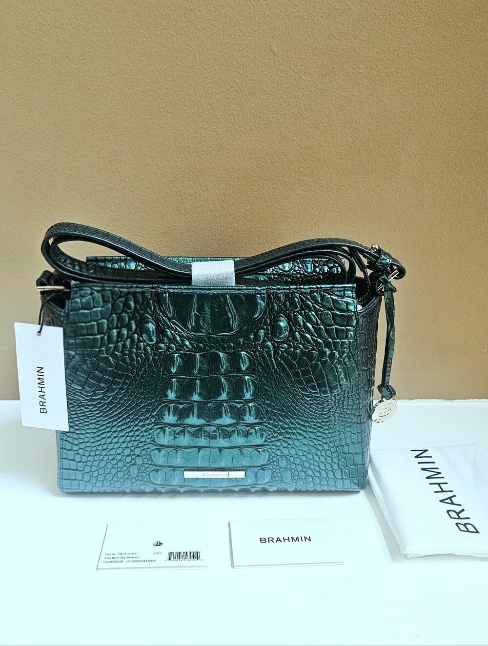 NWT Brahmin MYSTIC GREEN Hillary